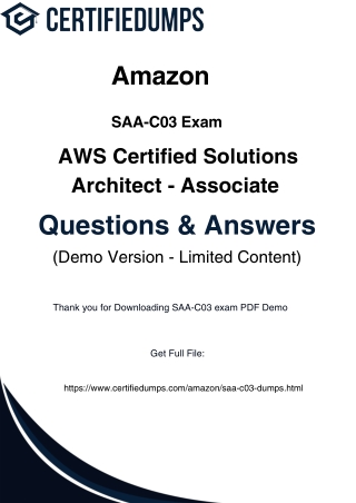 SAA-C03 Exam Preparation: Best Resources & Practice Questions