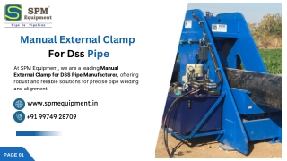 Manual External Clamp For Dss Pipe Manufacturer
