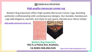 High quality moroccan runner rug