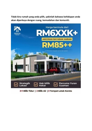 Tidak kira rumah yang anda pilih
