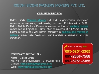 packers and movers in jodhpur | movers packers in jodhpur