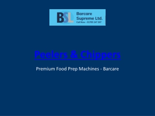 Commercial Peelers & Chippers