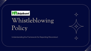 Whistleblowing Policy
