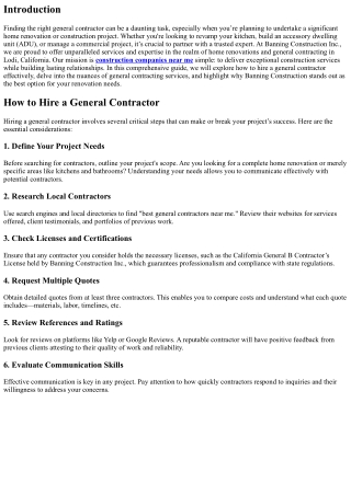 Transforming Homes with Expert Home Renovation Contractors in Lodi, CA