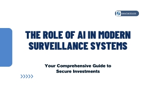 The Role of AI in Modern Surveillance Systems