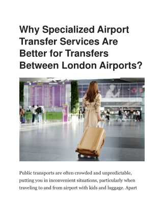 Airport Transfer from Heathrow to London | Heathrow to London Transportation