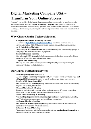 Digital Marketing Company USA1