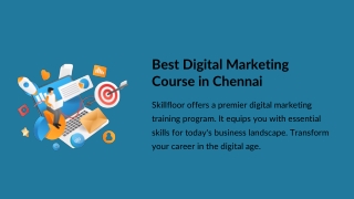 Best Digital Marketing Course in  Chennai