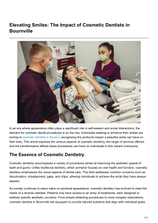 Elevating Smiles The Impact of Cosmetic Dentists in Bournville (2)