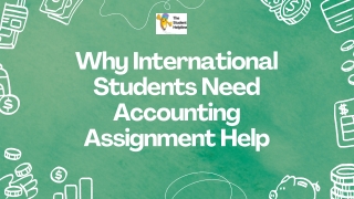 Accounting Assignment Help for International Students  Expert Support