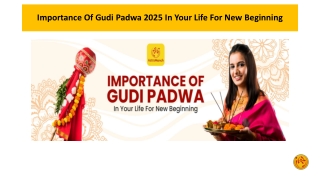 Importance Of Gudi Padwa 2025 In Your Life For New Beginning