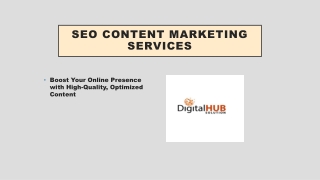 SEO Content Marketing Services | Boost Traffic & Rankings
