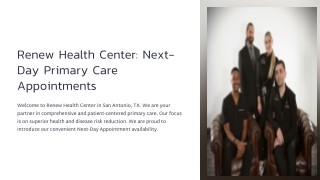 Next Day Appointments Primary Care