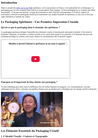 Comment se démarquer grâce à un packaging créatif pour les spiritueux