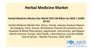 Herbal Medicine Market