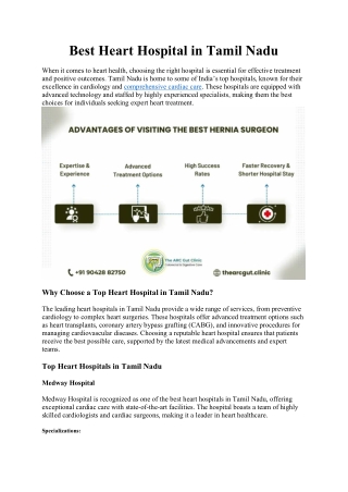 Best Heart Hospital in Tamil Nadu