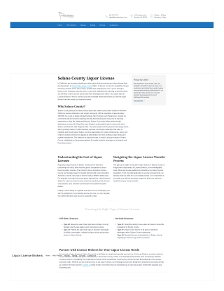 Solano Liquor License – Buy, Sell & Transfer with Ease