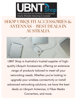 Shop Ubiquiti Accessories & Antennas – Best Deals in Australia