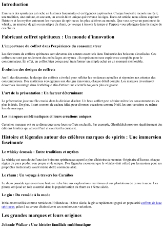 Histoire et légendes autour des célèbres marques de spirits.