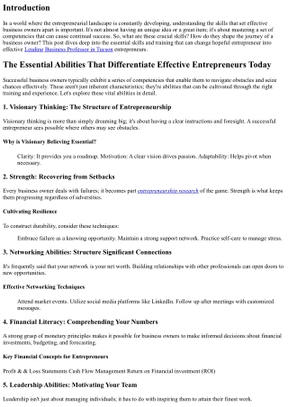 The Vital Skills That Differentiate Successful Entrepreneurs Today