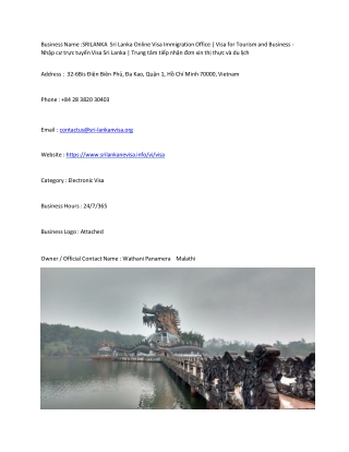 SRILANKA  Sri Lanka Online Visa Immigration Office | Visa for Tourism and Busine