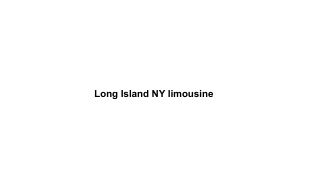 Long Island NY limousine