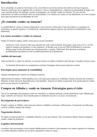 ¿Es rentable vender en Amazon? Análisis y consejos clave