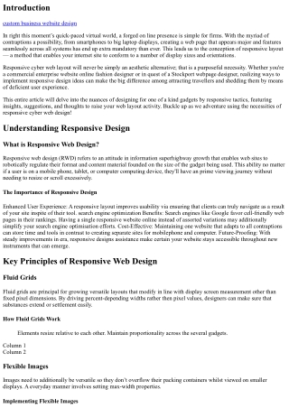 Designing for Different Devices: A Responsive Approach