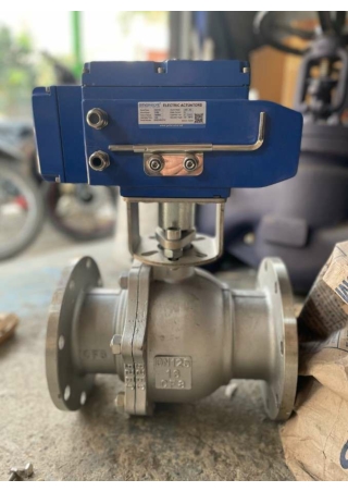 Van bi điều khiển điện mặt bích - htvietnamvalve