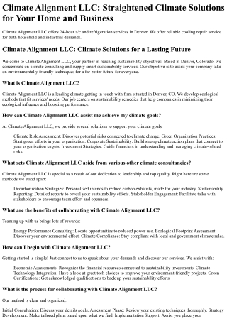 Climate Alignment