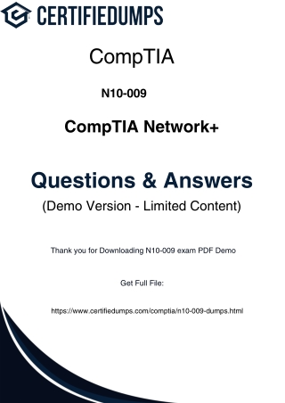 Best N10-009 Exam Dumps 2025 – Pass Your Network  Certification with Ease