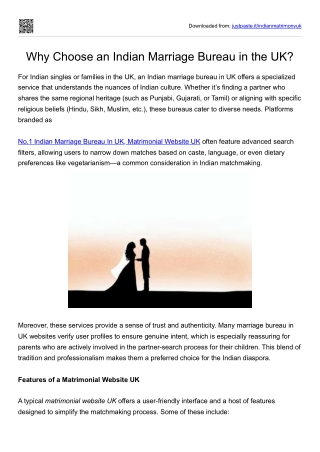 Why Choose an Indian Marriage Bureau in the UK