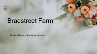 Bradstreet Farm: Historic Barn Wedding & Event Venue in Massachusetts