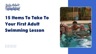 15 Items To Take To Your First Adult Swimming Lesson