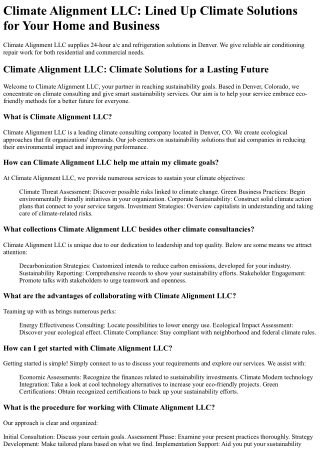 Climate Alignment