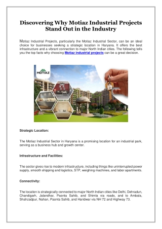 Discovering Why Motiaz Industrial Projects Stand Out in the Industry