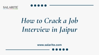 How to Crack a Job Interview in Jaipur