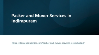 Packer and Mover Services in Indirapuram