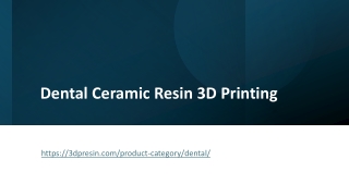 Dental Ceramic Resin 3D Printing2
