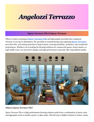 Epoxy Terrazzo