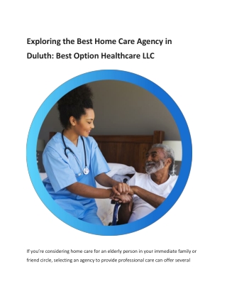 Best Option Health Care – Compassionate Home Care Agency