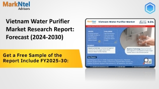 Vietnam Water Purifier Market Insights, Share & Growth Trends 2024 to 2030