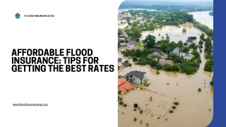 Affordable Flood Insurance: Tips for Getting the Best Rates