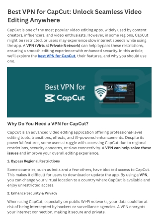 Best VPN for CapCut