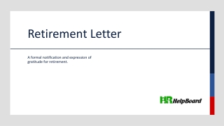 Retirement Letter