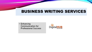 Professional Business Writing Services | Expert Writers