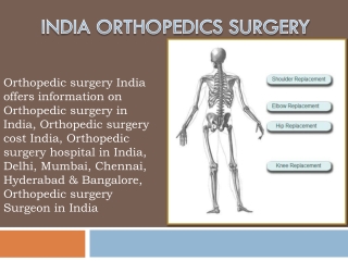 India Surgery Orthopedic Surgery
