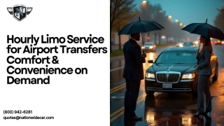 Hourly Limo Service for Airport Transfers – Comfort & Convenience on Demand