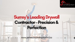 Surrey’s Leading Drywall Contractor – Precision & Perfection