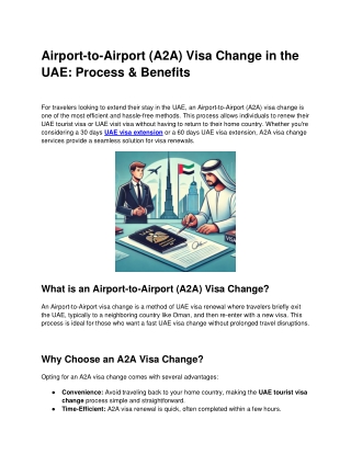 Airport-to-Airport (A2A) Visa Change in the UAE_ Process & Benefits